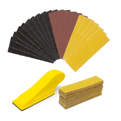 Kadife Destekli Zımpara Kağıdı 30x90 mm, Kuru ve Islak Kullanım