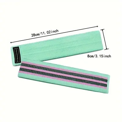 Yoga Resistance Band, Hip Lift Band, Anti-Roll Knitted Glute Ring - 7