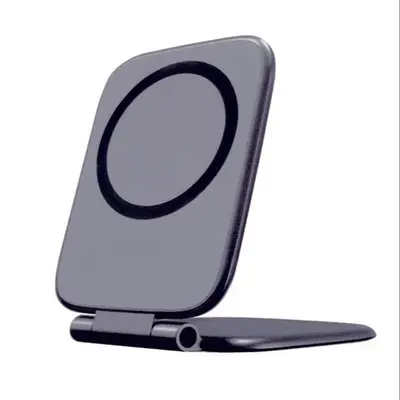 Ultra-Thin Magnetic Car Phone Holder, Foldable Desk Stand - 3