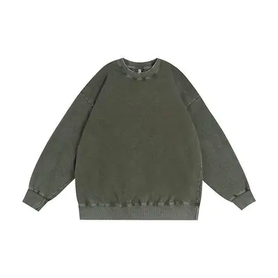 360G Terry Loop Washed Distressed Oversize Hoodie for Men - 12