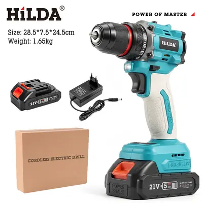 21V lithium brushless cordless drill, industrial grade