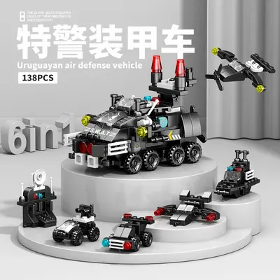 Children's Small-Particle Building Block Toy Set, Military Theme, Gift for Boys and Girls - 9