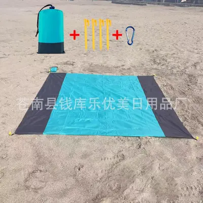 Yeni Açık Kamp Plaj Mat Su Geçirmez Katlanabilir Cep Piknik Mat Plaj Kamp Polyester Ekose Kumaş Zemin Mat - 11