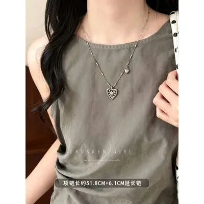 Moonlight white water drop pendant necklace - 9