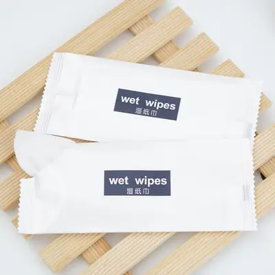Individually Wrapped Wet Wipes, Non-Woven, for Travel and Hotels