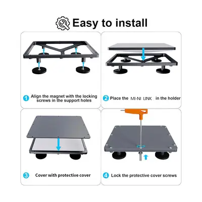 Mini araç çatısı montaj braketi, manyetik, alüminyum - 4