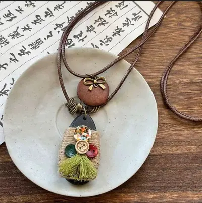 Bohem etnik stil kolye kadın - 12