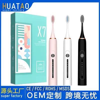 Rechargeable Electric Toothbrush, Soft Bristles, Waterproof, Sonic Vibration - 2
