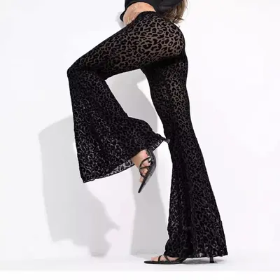 Women's High-Waist Knitted Casual Pants, Leg-Lengthening Fit