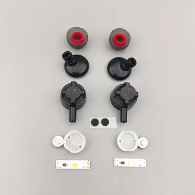 Nefes ışığı ile DIY EQ ayar TF kart oyunu asılı boyun Bluetooth kablosuz stereo kulaklık aksesuarları yarı mamul ürün
