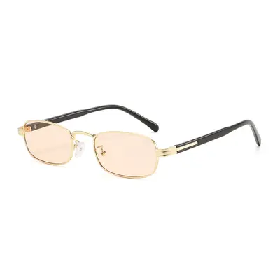 Metal Narrow-Frame Women's Sunglasses, UV400 Protection - 10