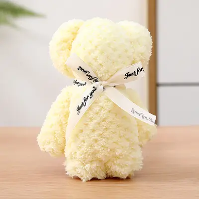 Coral velvet bear pineapple plaid towel souvenir gift wedding birthday return gift event small gift - 12