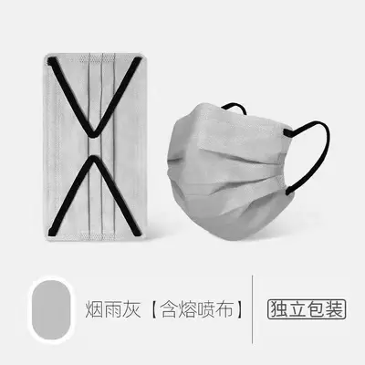 Disposable White Face Masks, Individually Packaged, Contrast Color Decorative - 11