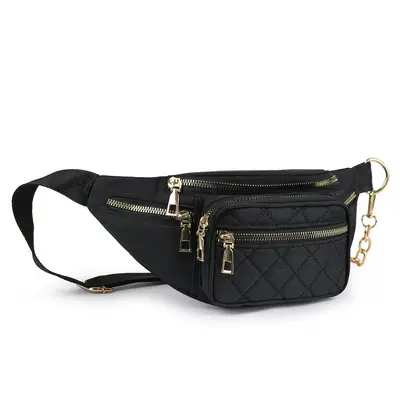 Chain Oxford Cloth Women's Waist Bag Large Capacity Crossbody - 6