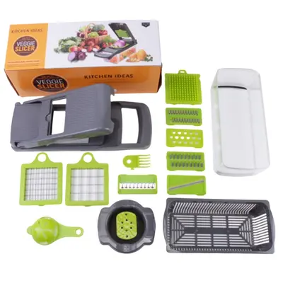Multifunctional vegetable cutter with shredder, julienne and slicer - 8