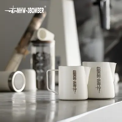 304 paslanmaz çelik latte art süt köpürtme kabı, timsah 5.0