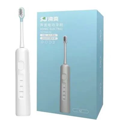 Sushuang S2 Yetişkin Seti Su Geçirmez Sonik Elektrikli Diş Fırçası - 6