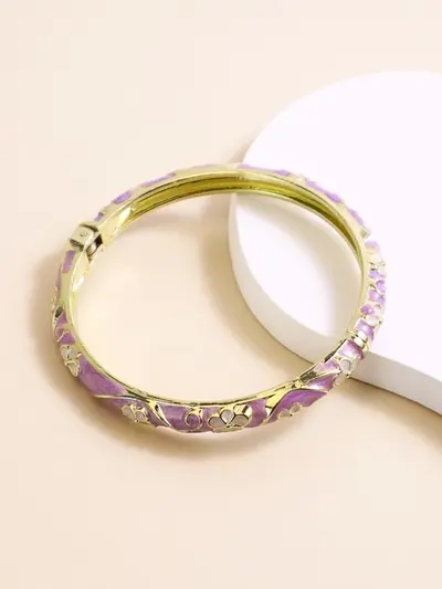 New Jingdezhen Cloisonné Bracelet Palace Style Enamel Painted Bangle Drip Oil Floral Series Open Cuff Rhinestone Jewelry Wholesale - 12