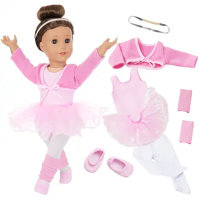 Ballett-Tanzkleid für 18-Zoll-Puppen im Stil von American Girl