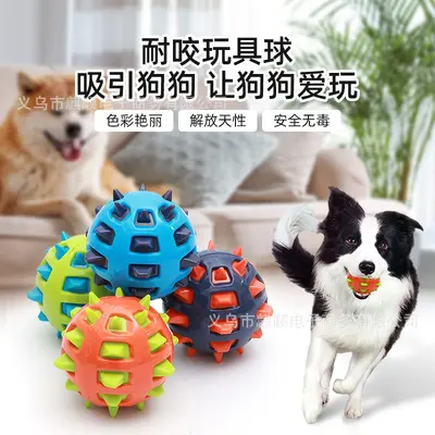 Large Dog Squeaker Ball Toy, Durable, Bite-Resistant