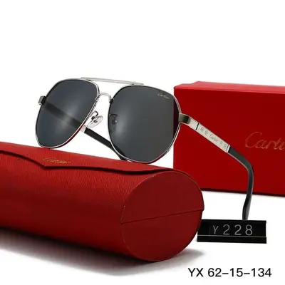 Metal Polarized Sunglasses, Large Frame, European and American Fashion - 3