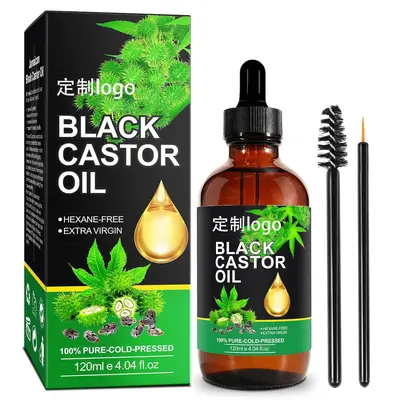 Özel Etiketli Ricinus Yağı Saç Büyütücü Serum, 100% İngilizce Etiket - 5
