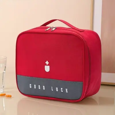 Medizinische Notfalltasche zur Seuchenverhütung, tragbar, für Zuhause und Internat, Aufbewahrungsbox für Medikamente, großvolumige medizinische Notfalltasche, Insulinbox - 8