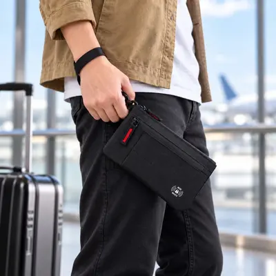 RFID korumalı kart cüzdanı ve pasaport tutucu