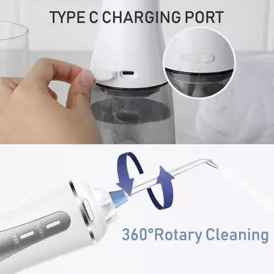 跨境家用新款电动冲牙器多功能洗牙便携智能全自动配件洁牙器套装