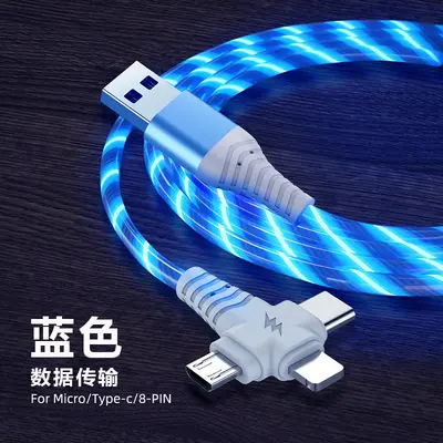Liuguang 3in1 hızlı şarj kablosu, Apple/Huawei/Xiaomi/Android - 13