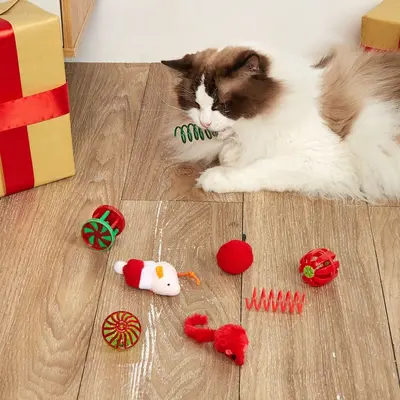 Weihnachts-Katzenspielzeug-Set - 2