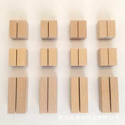 Buche-Kartenhalter Preisschilder Notizhalter Etikettenklemme Memo-Clips Visitenkartenständer Tischkalender Wandkalender Postkarten-Ständer Ausstellungsständer