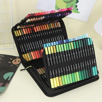 Aquarellstift-Set, 120 Farben, doppelseitig - 13