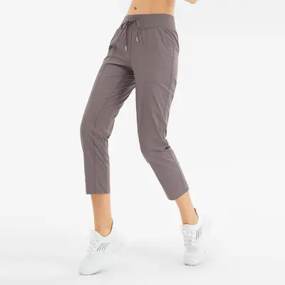 Women's Spring Summer Harem Sports Pants, Thin, Quick-Dry, Cropped Length - 4