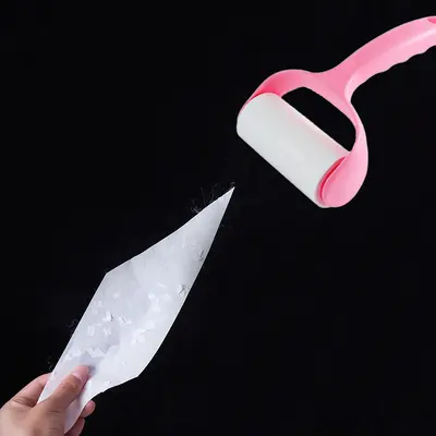 Peelable lint roller adhesive clothes pet hair remover - 4