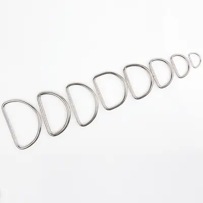 D-Schnalle aus Metall mit Halbkreisring, Kofferzubehör, verstärkt