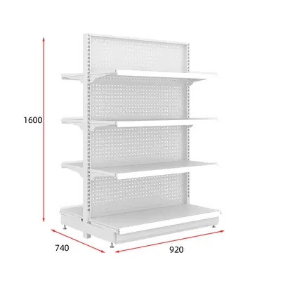 Supermarkt-Präsentationsregale, Lochwände und Lagerregale - 7