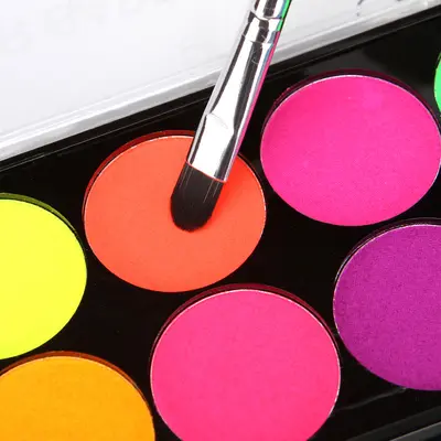 8-Color Fluorescent Water-Soluble Body and Face Paint - 3