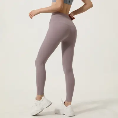 Damen-Yogahose, hohe Taille, po-formend, schnelltrocknend, elastisch - 10