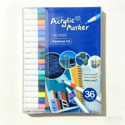 PVC acrylic marker set, water-washable, for children - 9