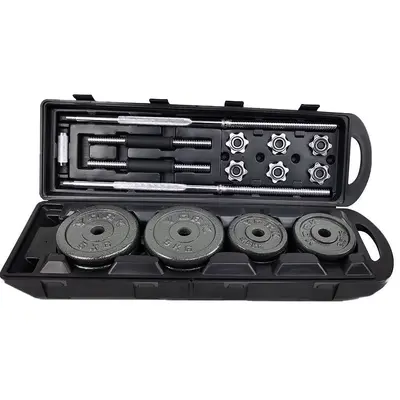 Cast iron dumbbell set, men's fitness, gift box, adjustable