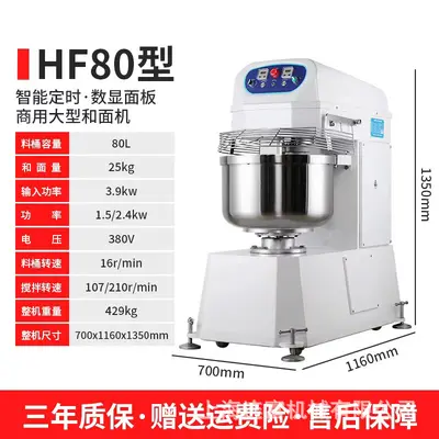 Hamur mikseri 16-100 kg, 120V/240V/380V seçenekleri - 12