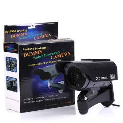 Solar-Powered Simulated Surveillance Dummy Camera - 8