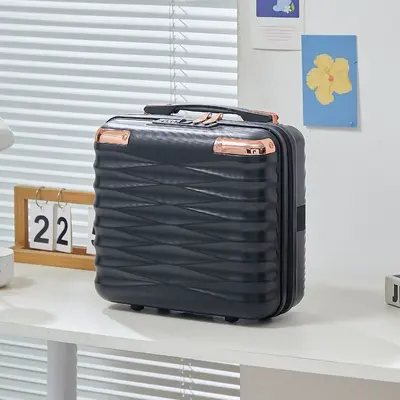 14 Inch Mini Carry-On Suitcase with Cosmetic Case and Combination Lock - 8