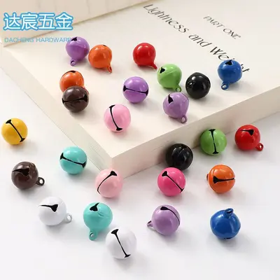 14 mm Metallglöckchen in Süßfarben für Haustiere, Schlüsselanhänger und DIY-Schmuck