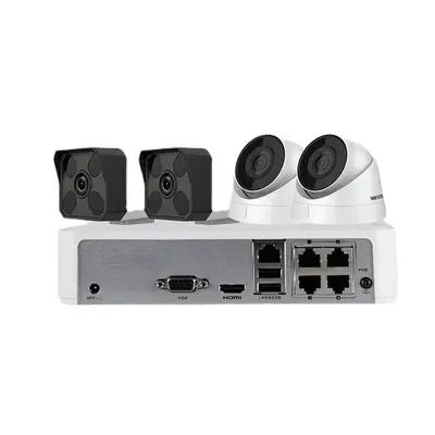 Hikvision 2MP POE gözetleme kamerası seti, gece görüşü - 6