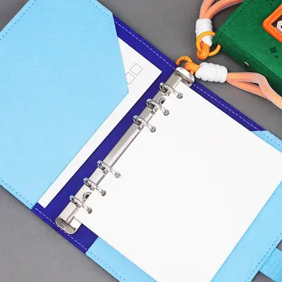 Kreatives Filz-Ringbuch, individuelles Stempelnotizbuch, Planer