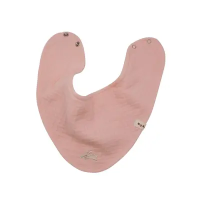 100% Cotton Embroidered Baby Bib, Thin Solid Colour - 8