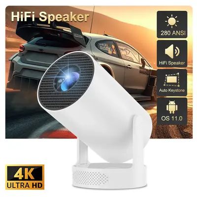 Cross-border Direct Sales HY300 PRO Projector 4K Ultra Sharp Image Quality Portable Home Theater Office Projector - 12