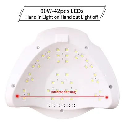 SUN X7PLUS tırnak UV lambası jel kürleme - 5